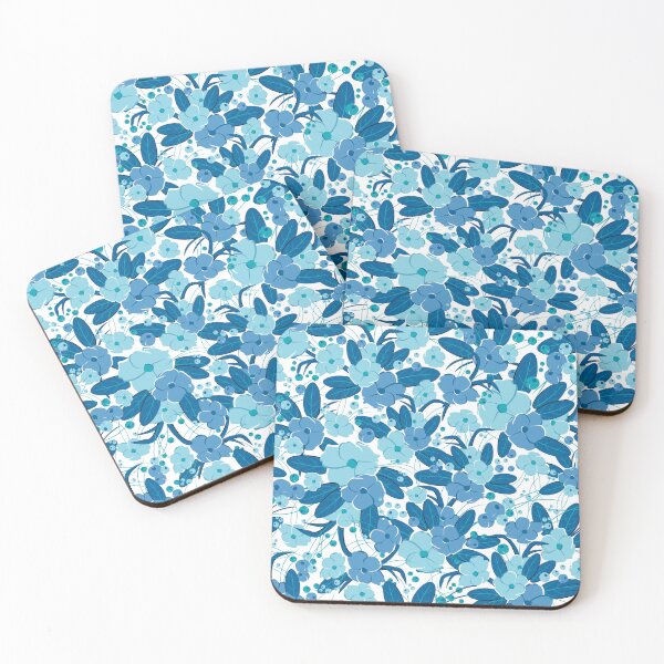 Item preview, Small bouquet, Blue and light blue on white background designed and sold by Alex  Blud.