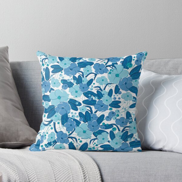 Item preview, Small bouquet, Blue and light blue on white background designed and sold by Alex  Blud.