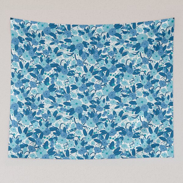 Item preview, Small bouquet, Blue and light blue on white background designed and sold by Alex  Blud.