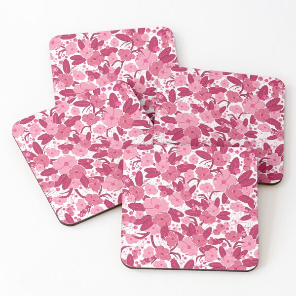 Item preview, Small bouquet, Dark pink and light pink on white background designed and sold by Alex  Blud.