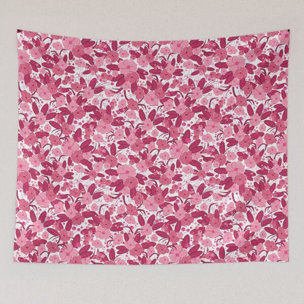 Item preview, Small bouquet, Dark pink and light pink on white background designed and sold by Alex  Blud.