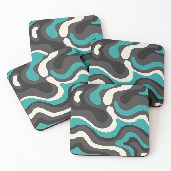 Item preview, Great wavy Retro Line Pattern  designed and sold by Vrajjoshistudio.