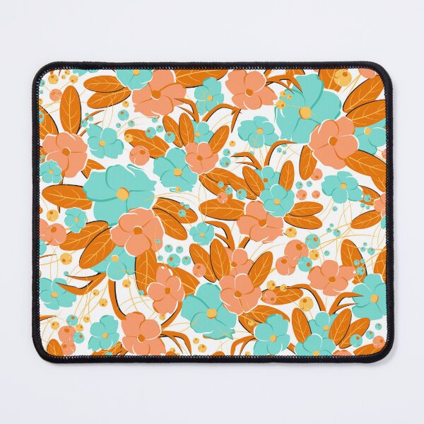 Item preview, Small bouquet, Orange and turquoise on white background designed and sold by Alex  Blud.