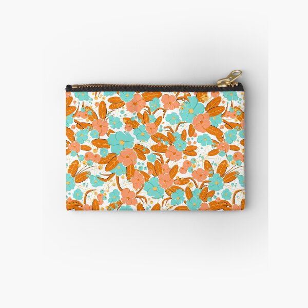 Item preview, Small bouquet, Orange and turquoise on white background designed and sold by Alex  Blud.