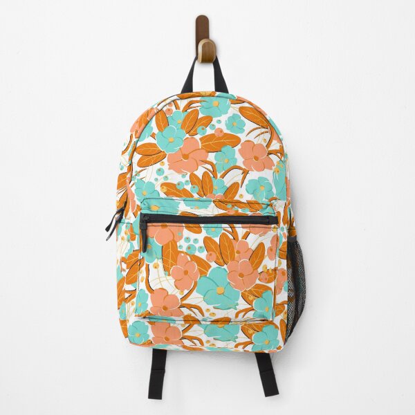 Item preview, Small bouquet, Orange and turquoise on white background designed and sold by Alex  Blud.