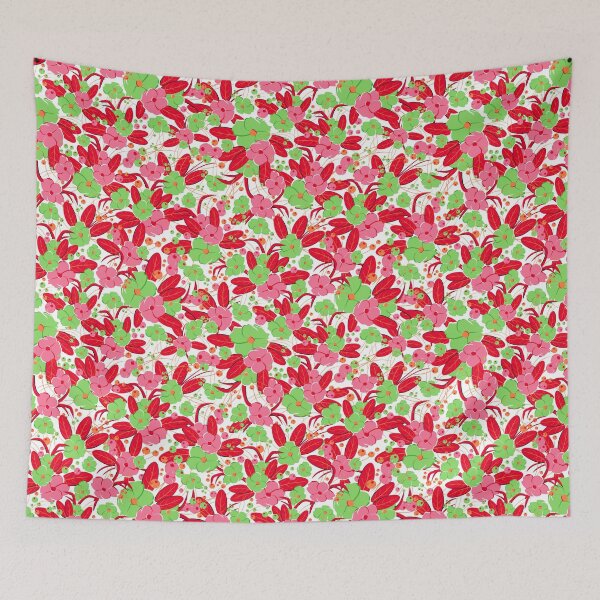 Item preview, Small bouquet, Red and green on white background designed and sold by Alex  Blud.