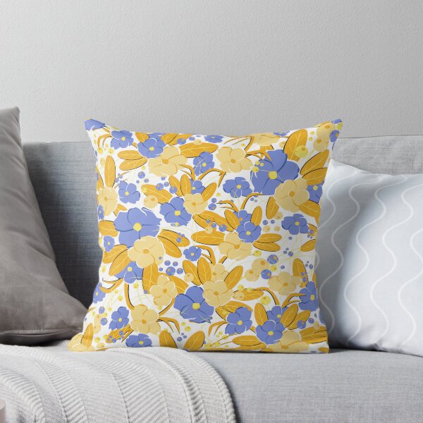 Item preview, Small bouquet, Yellow and blue on white background designed and sold by Alex  Blud.