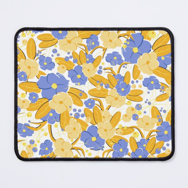 Item preview, Small bouquet, Yellow and blue on white background designed and sold by Alex  Blud.