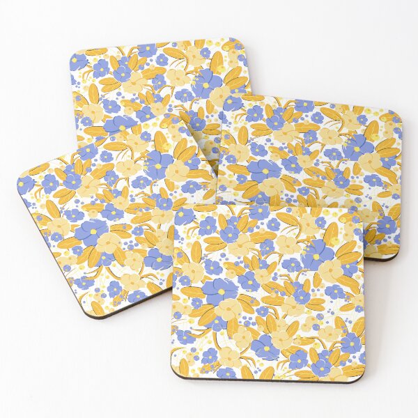 Item preview, Small bouquet, Yellow and blue on white background designed and sold by Alex  Blud.