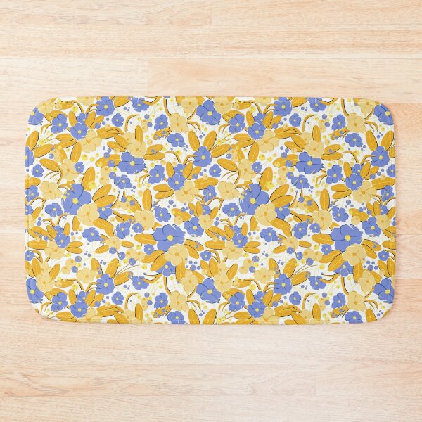 Item preview, Small bouquet, Yellow and blue on white background designed and sold by Alex  Blud.
