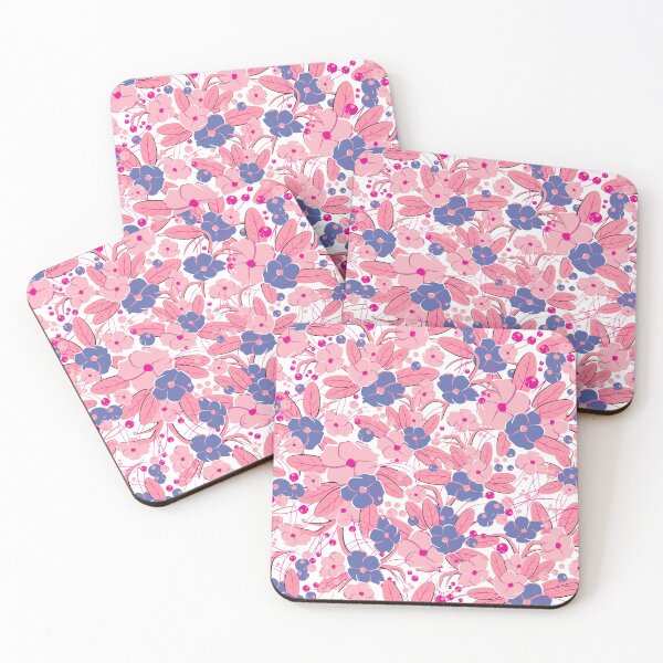 Item preview, Small bouquet, Blue and pink on white background designed and sold by Alex  Blud.