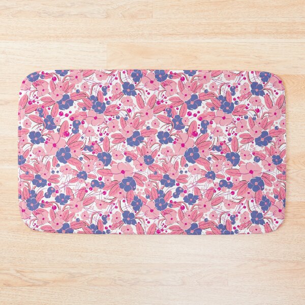 Item preview, Small bouquet, Blue and pink on white background designed and sold by Alex  Blud.