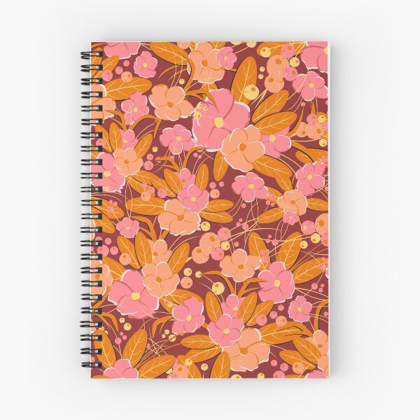 Item preview, Small bouquet, Orange and pink on burgundy background designed and sold by Alex  Blud.