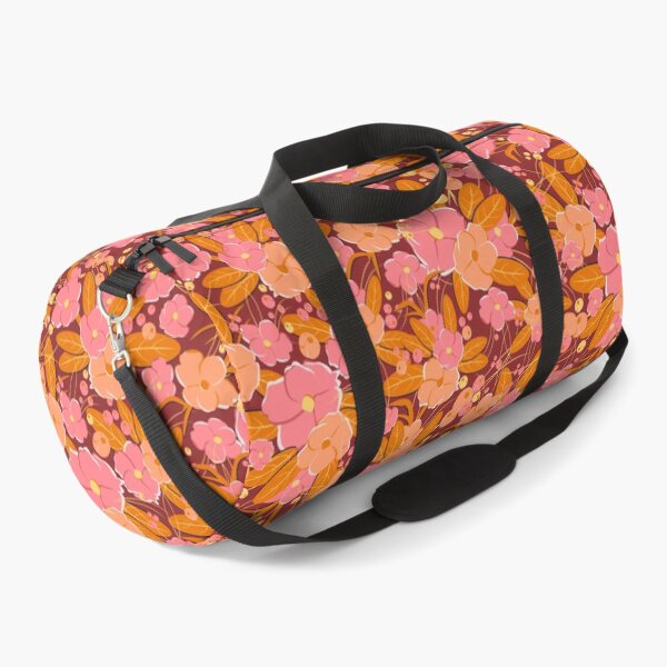 Item preview, Small bouquet, Orange and pink on burgundy background designed and sold by Alex  Blud.