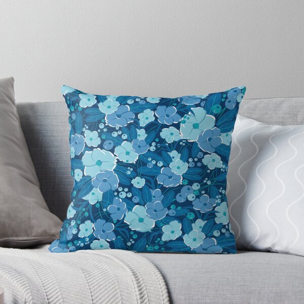 Item preview, Small bouquet, Blue and light blue on blue background designed and sold by Alex  Blud.