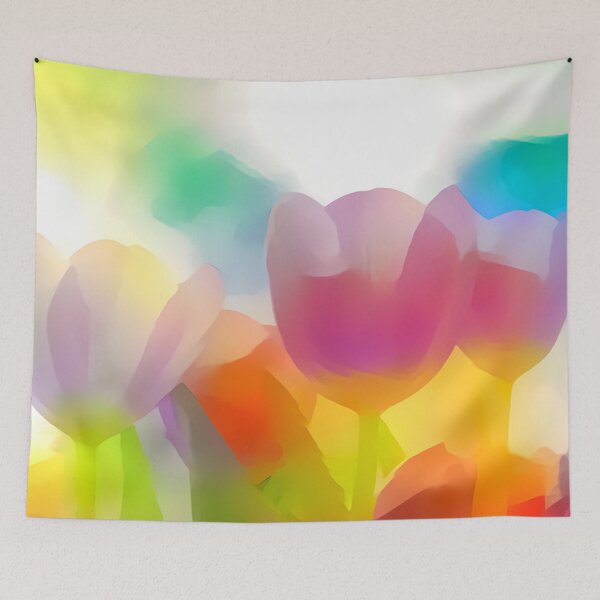 Item preview, Blurred and colorful tulips designed and sold by AndroidZ.
