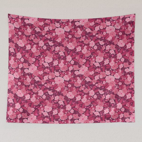 Item preview, Small bouquet, Dark pink and light pink on dark pink background designed and sold by Alex  Blud.