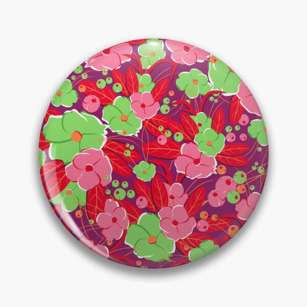 Item preview, Small bouquet, Pink and green on purple background designed and sold by Alex  Blud.