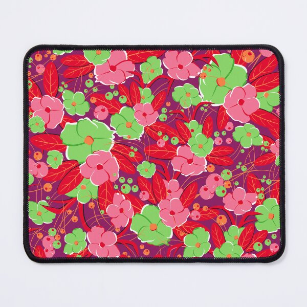 Item preview, Small bouquet, Pink and green on purple background designed and sold by Alex  Blud.