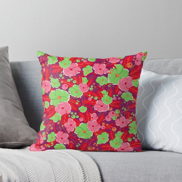 Item preview, Small bouquet, Pink and green on purple background designed and sold by Alex  Blud.