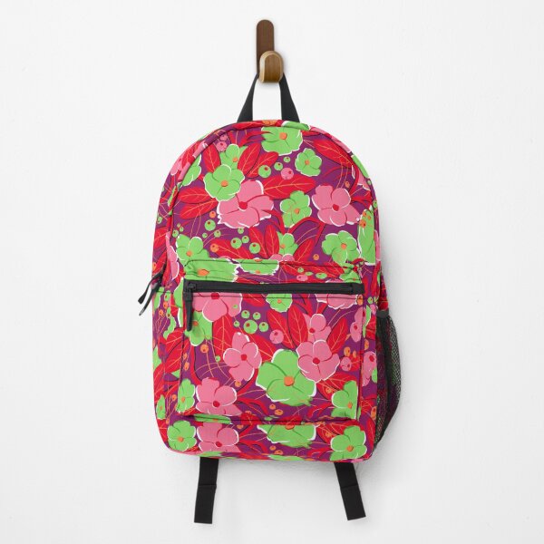 Item preview, Small bouquet, Pink and green on purple background designed and sold by Alex  Blud.