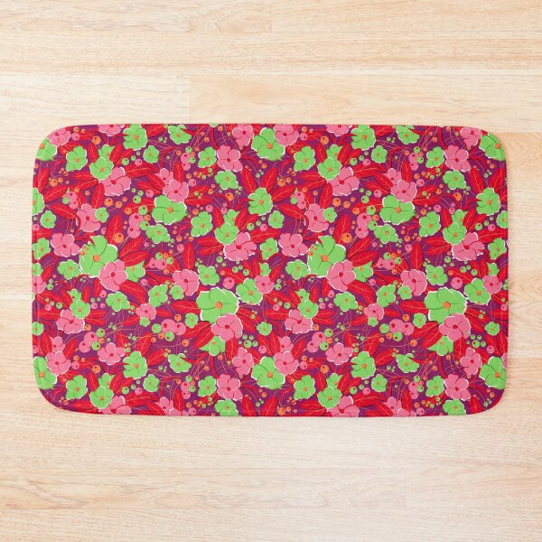Item preview, Small bouquet, Pink and green on purple background designed and sold by Alex  Blud.