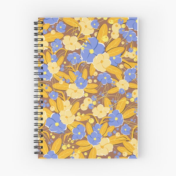 Item preview, Small bouquet, Yellow and blue on brown background designed and sold by Alex  Blud.