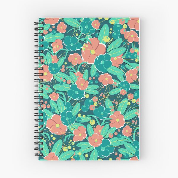 Item preview, Small bouquet, Green and pink-orange on dark green background designed and sold by Alex  Blud.