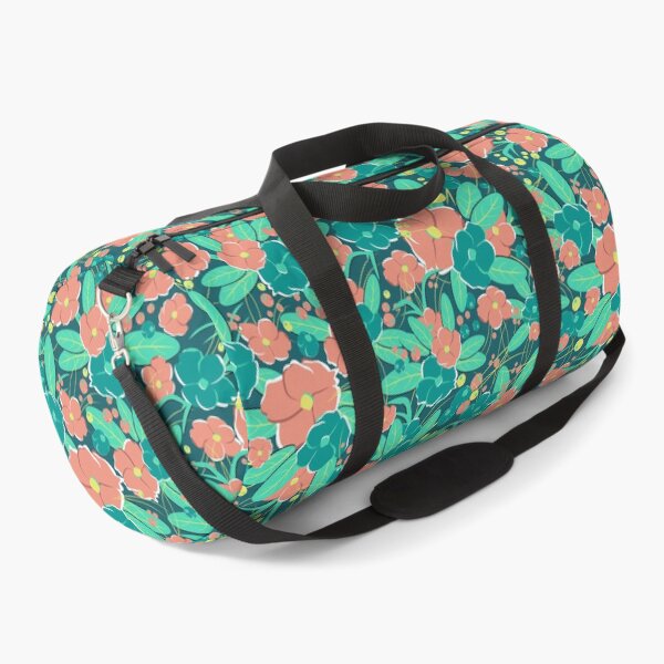 Item preview, Small bouquet, Green and pink-orange on dark green background designed and sold by Alex Blud.