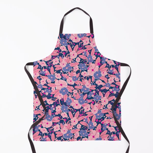 Item preview, Small bouquet, Pink and blue on dark blue background designed and sold by Alex  Blud.