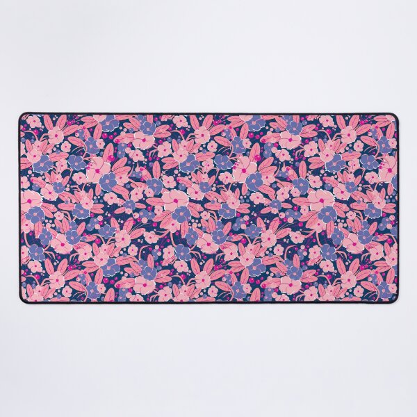 Item preview, Small bouquet, Pink and blue on dark blue background designed and sold by Alex  Blud.