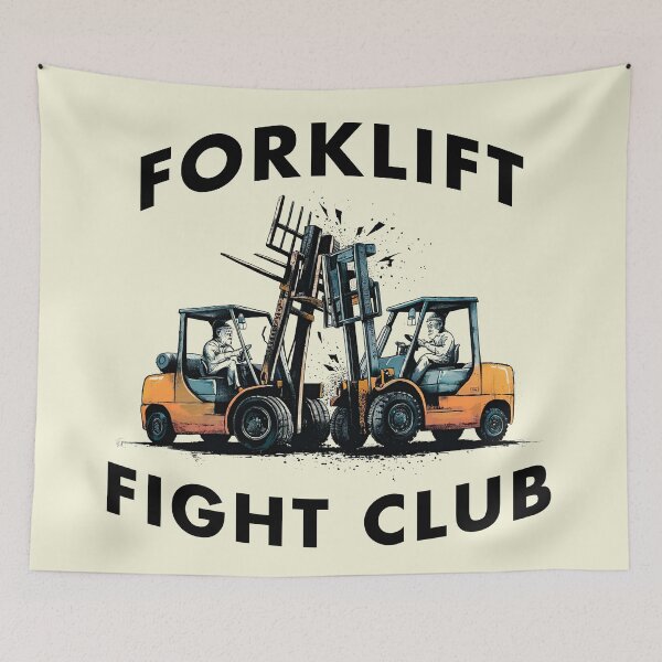 Item preview, Forklift fight club designed and sold by Juan Carlos Trujillo.
