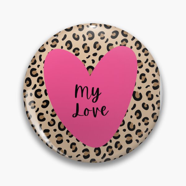 Item preview, My Love | Valentines | Boyfriend | Girlfriend | Heart | Cheetah print designed and sold by Sketchbook Studio by Aqsaa.
