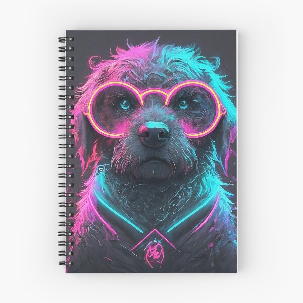 Item preview, Dog wearing eyeglasses neon color designed and sold by HakunamatataTin.