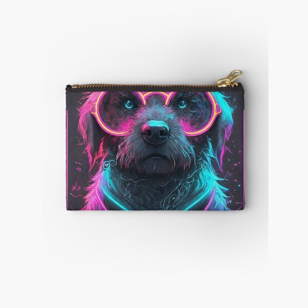 Item preview, Dog wearing eyeglasses neon color designed and sold by HakunamatataTin.