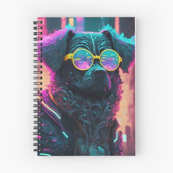 Item preview, Dog wearing  eyeglasses look cool smart with neon color in japan city designed and sold by HakunamatataTin.