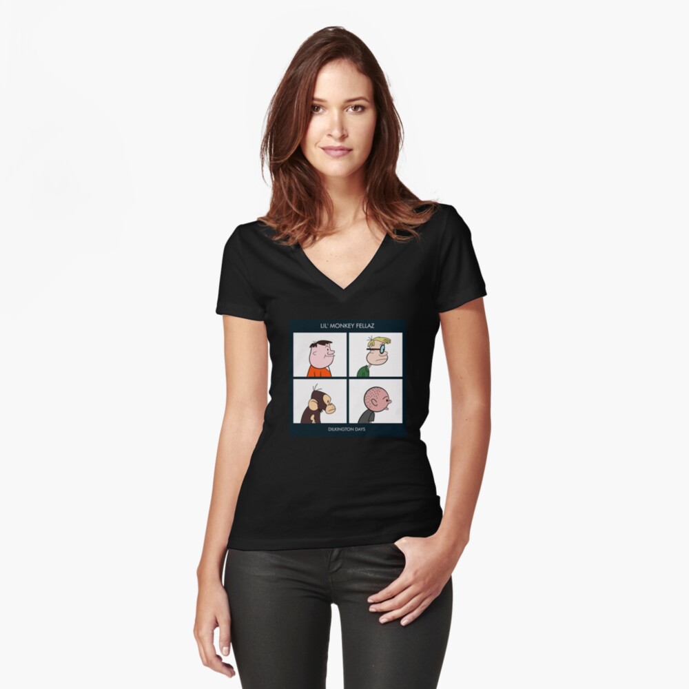Item preview, Fitted V-Neck T-Shirt designed and sold by CryBobby.
