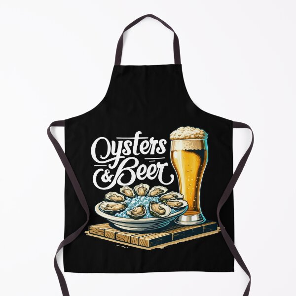 Item preview, Oysters and Beer Drinking Sea Food Lovers designed and sold by Dressed For  Duty.