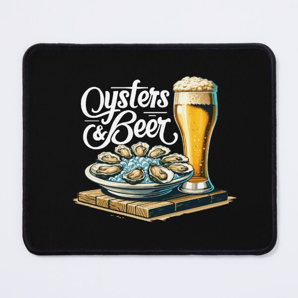 Item preview, Oysters and Beer Drinking Sea Food Lovers designed and sold by Dressed For  Duty.