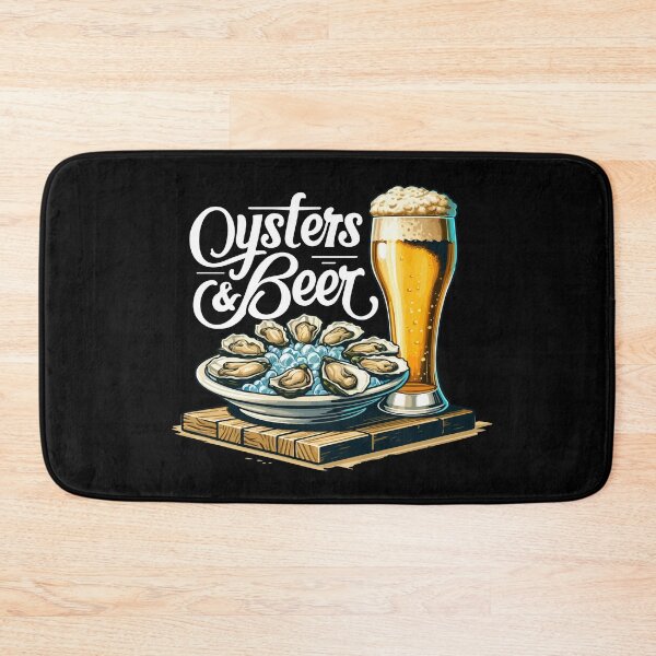 Item preview, Oysters and Beer Drinking Sea Food Lovers designed and sold by Dressed For  Duty.