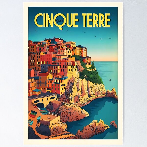 Item preview, Vintage Cinque Terre Travel designed and sold by Allen Sophia.