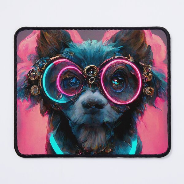 Item preview, Dog wearing  eyeglasses look cool smart with neon color designed and sold by HakunamatataTin.