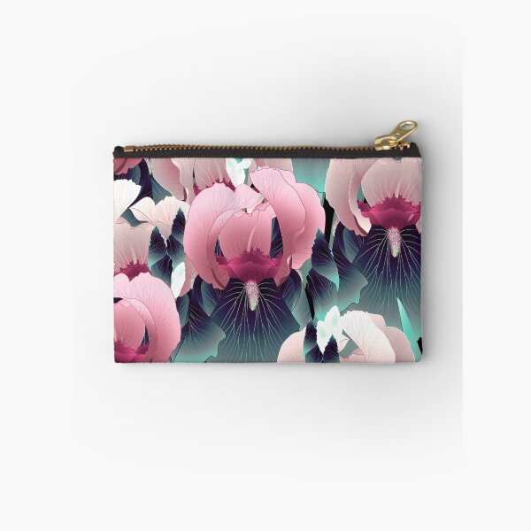 Item preview, Irises, Pink and dark turquoise designed and sold by Alex  Blud.