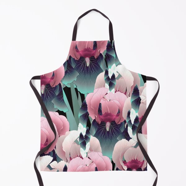 Item preview, Irises, Pink and dark turquoise designed and sold by Alex  Blud.