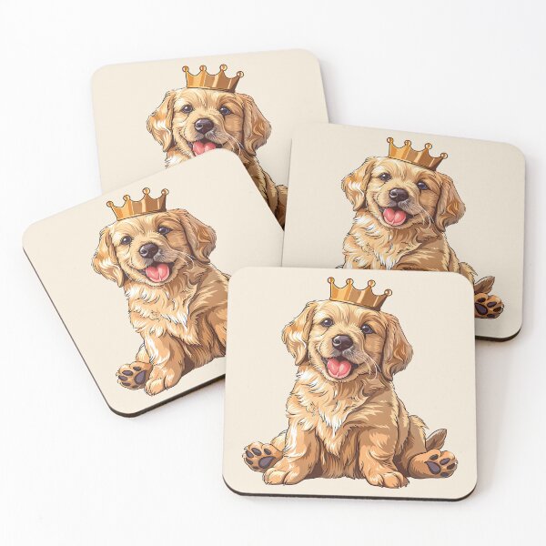 Item preview, Golden retriever puppy with crown - princess golden designed and sold by Daydreamsatdawn.