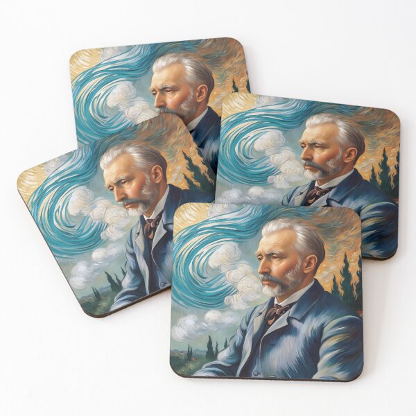 Item preview, Tchaikovsky Portrait Van Gogh designed and sold by musemuppet.