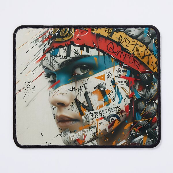 Item preview, graffiti portrait with dynamic and colorful strokes. designed and sold by Artessie.