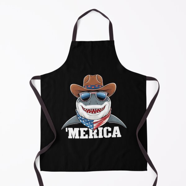 Item preview, USA 'Merica Patriotic Shark designed and sold by HeadTurningArt.