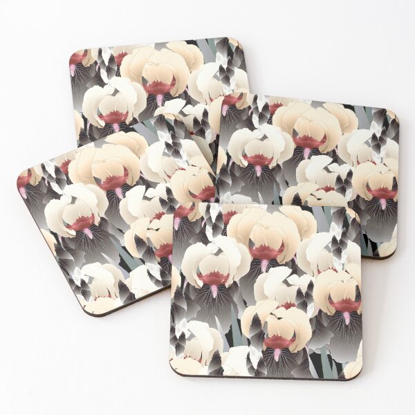 Item preview, Irises, Beige and dark taupe designed and sold by Alex  Blud.