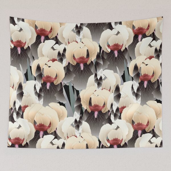 Item preview, Irises, Beige and dark taupe designed and sold by Alex  Blud.